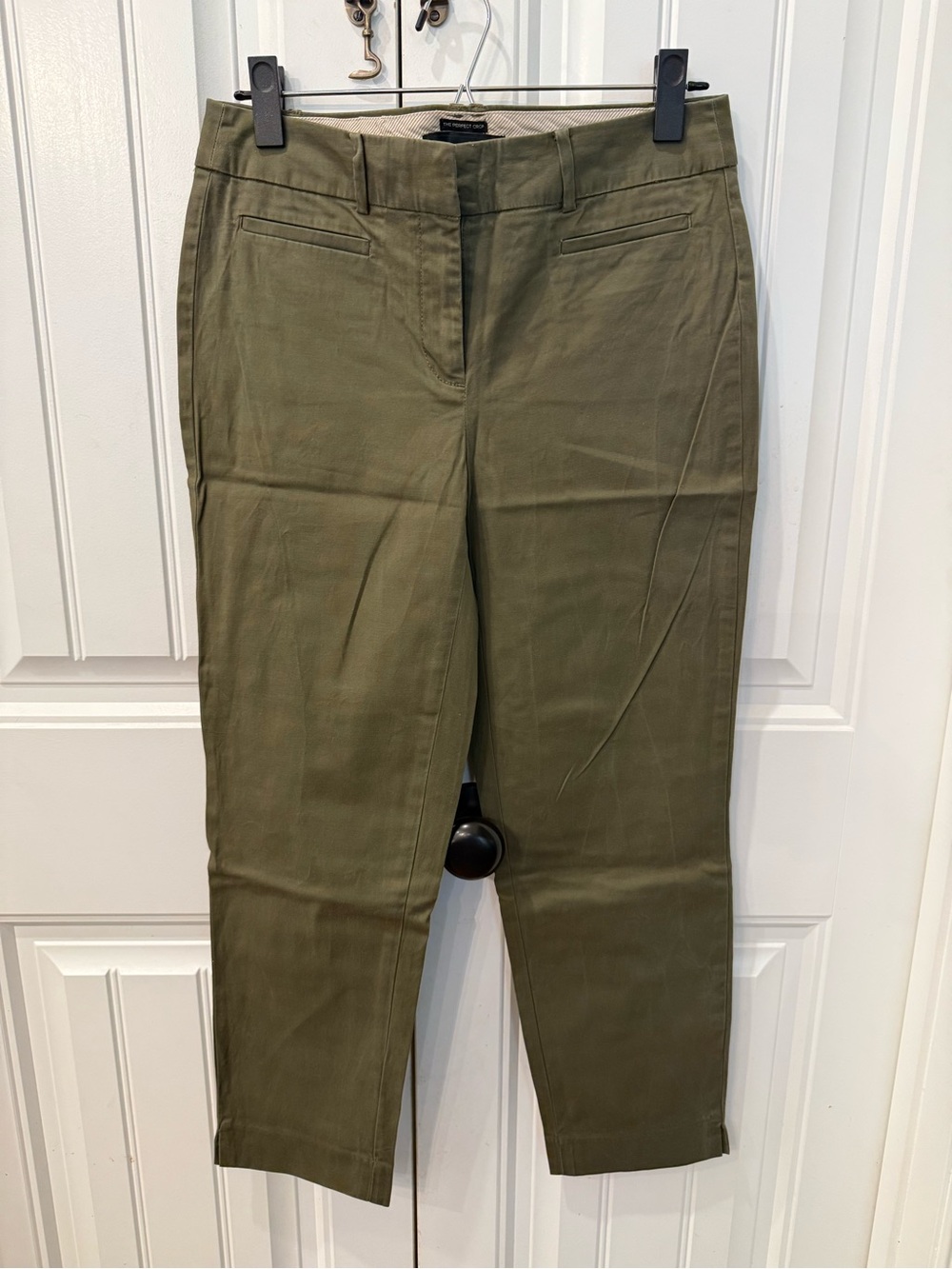 Talbots The Perfect Crop Olive Green